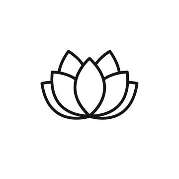 Lotus Icon vector set collection for web Stock Illustration