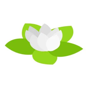 Lotus isometric 3d icon Stock Illustration