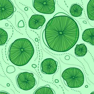 Lotus leaves pattern Stock Illustration