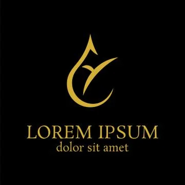 Lotus line logo design template Stock Illustration
