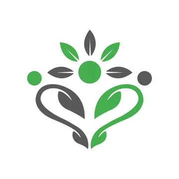 Lotus logo flower leaf vector icon Stock Illustration