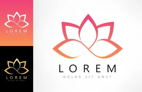 Lotus logo Stock Illustration