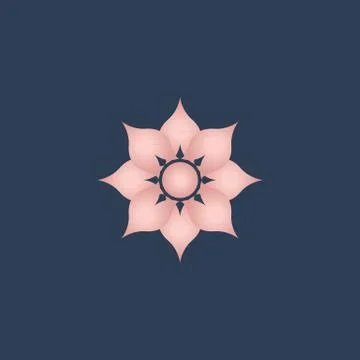 Lotus logo vector Stock Illustration