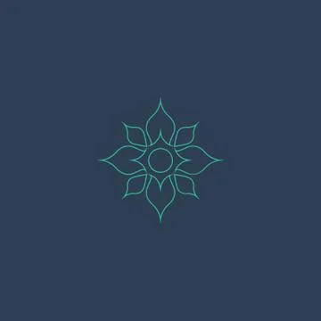 Lotus logo vector Stock Illustration