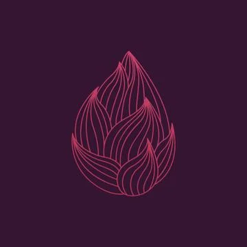 Lotus logo vector Stock Illustration