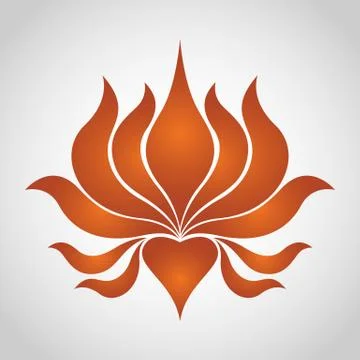 Lotus logo vector Stock Illustration