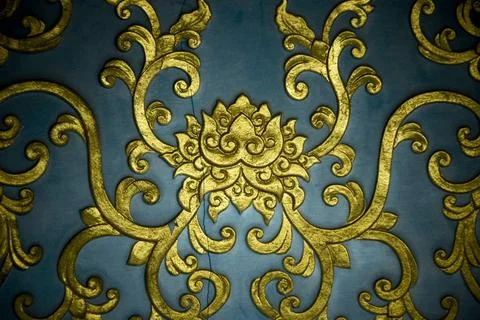 Lotus pattern lotus pattern with blue background Copyright: xZoonar.com/sz... Stock Photos