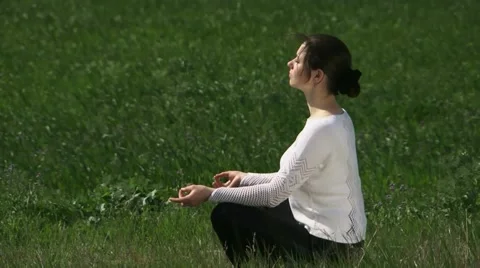 Lotus Pose Stock Footage 52701623