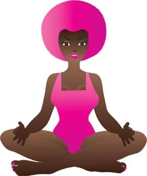 Lotus Position Stock Illustration