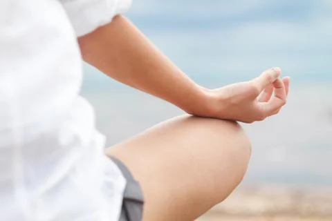 Lotus position Stock Photos