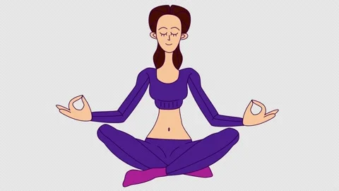 Lotus position in yoga. Stock Footage 148036842
