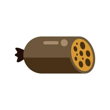 Lotus root vegetable showing inner pattern and packaging Stock Illustration