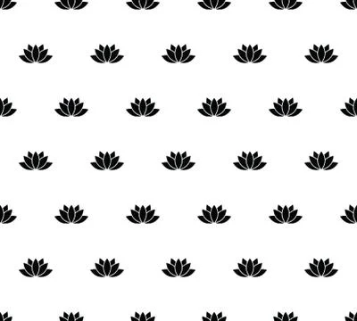 Lotus seamless pattern , Vector spa lotus wallpapers, fabric, texture, backgr Illustrazione stock