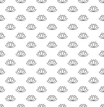 Lotus seamless pattern , Vector spa lotus wallpapers, fabric, texture, backgr Stock Illustration