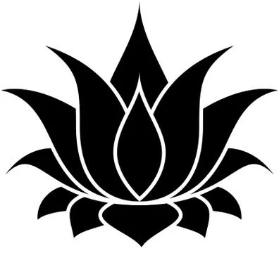 Lotus Silhouette Stock Illustration