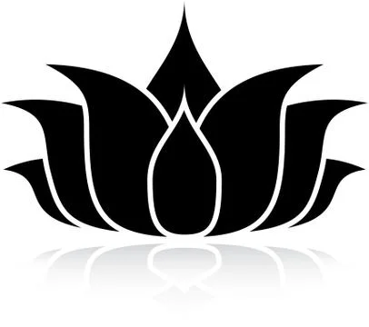 Lotus Silhouette Stock Illustration