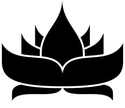 Lotus Silhouette Stock Illustration