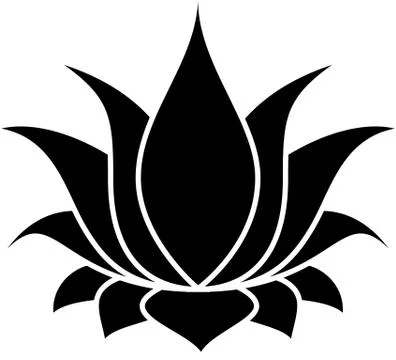 Lotus Silhouette Stock Illustration