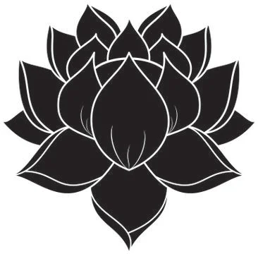 Lotus Silhouette Stock Illustration