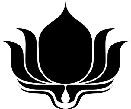 Lotus Silhouette Stock Illustration