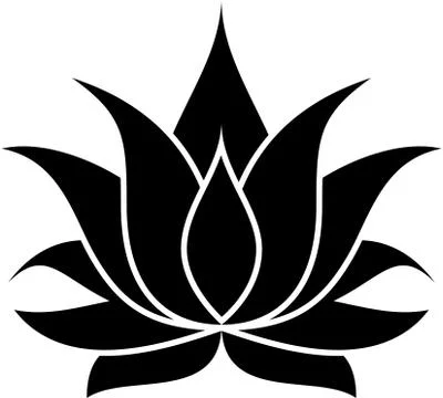 Lotus Silhouette Stock Illustration