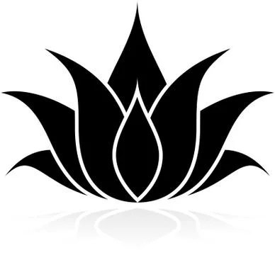 Lotus Silhouette Stock Illustration