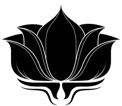 Lotus Silhouette Stock Illustration