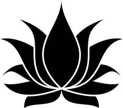 Lotus Silhouette Stock Illustration