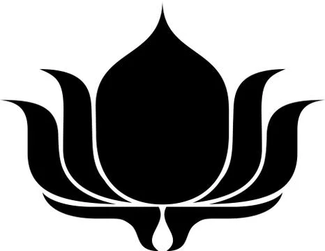 Lotus Silhouette Stock Illustration