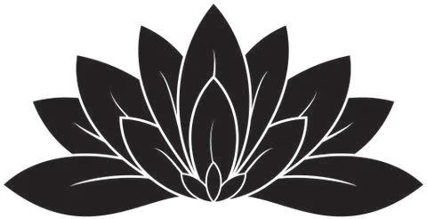 Lotus Silhouette Stock Illustration