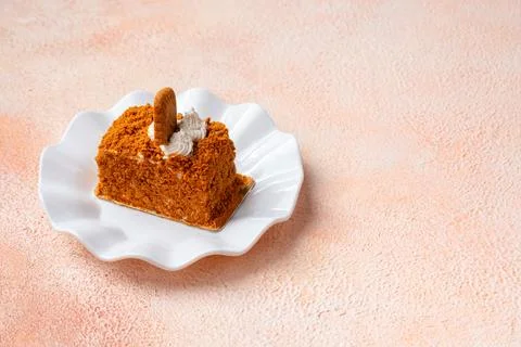 Lotus sponge cake Stock Photos