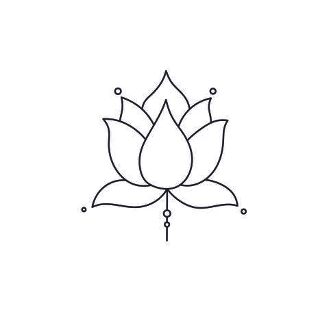 Lotus symbol Stock Illustration