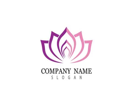 Lotus symbol vector icon Stock Illustration