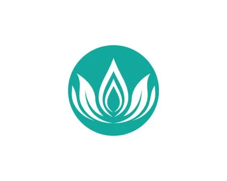 Lotus symbol vector icon Stock Illustration