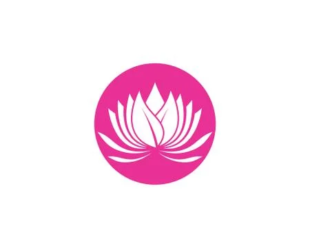 Lotus symbol vector icon Stock Illustration