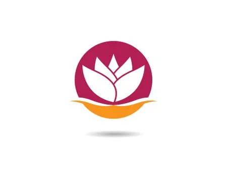 Lotus symbol vector icon Stock Illustration