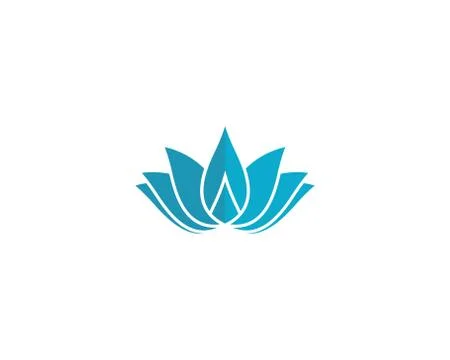 Lotus symbol vector icon Stock Illustration