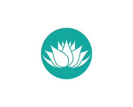 Lotus symbol vector icon Stock Illustration