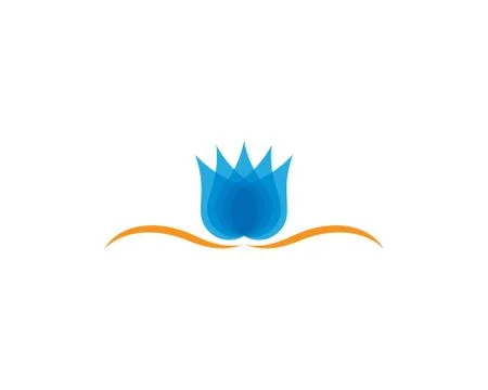 Lotus symbol vector icon Stock Illustration