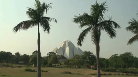Lotus Temple Stock Footage 11239788