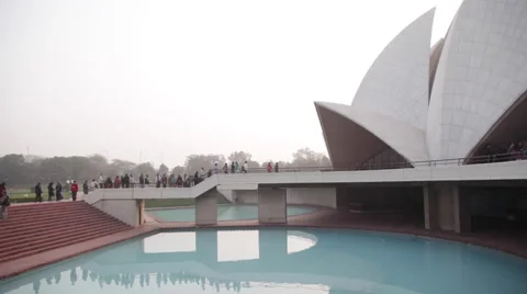 Lotus Temple Video stock 40244537