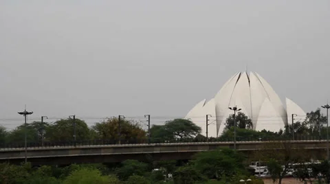 Lotus temple metro Video stock 36506895