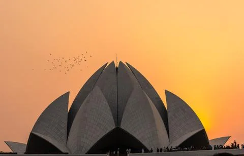 Lotus Temple Stock Photos