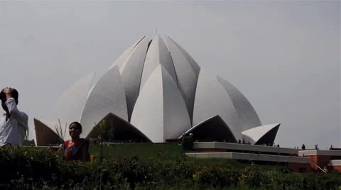 Lotus Temple Time Lapse Stock Footage 36727171