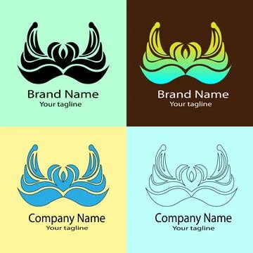 Lotus Wings of Elegance logo Illustrazione stock