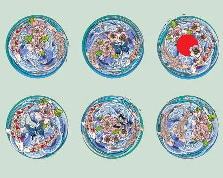 Lotusline8 Stock Illustration