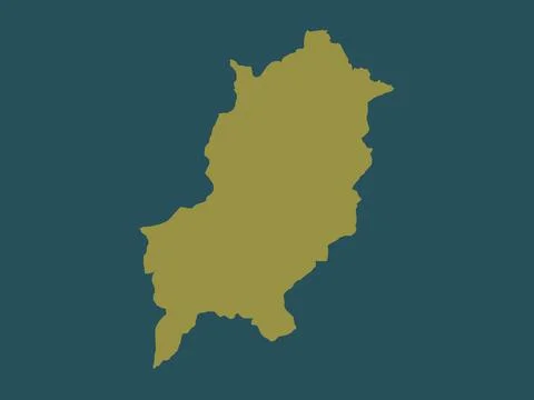 Louangphrabang, Laos. Solid color shape Stock Illustration