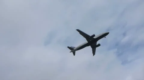 Loud Airplane Fly By Stock Footage 20526260