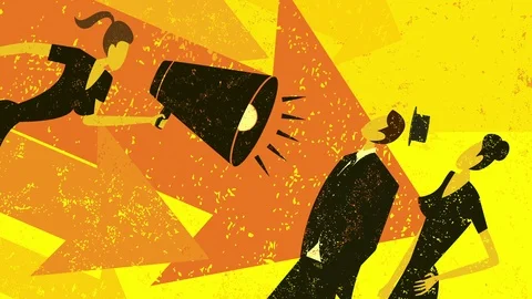 Loud and Clear Message Stock Footage 93553917