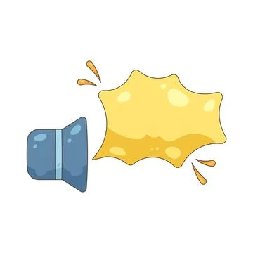 Loud chat bubble Иллюстрация